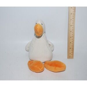 RARE Jellycat Medium Mou-Mou Duck Fleece Soft Plush Beanie Toy